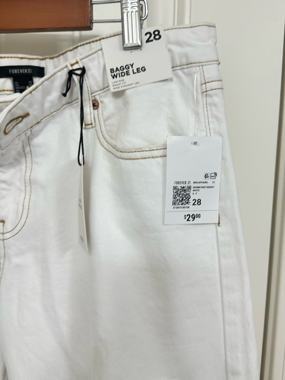Forever 21 White Distressed Bootcut Jeans - Men - Picture 2 of 5